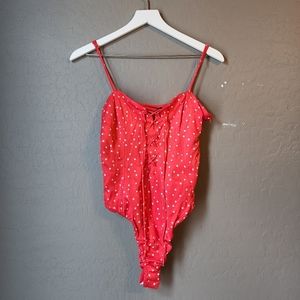 Zara Body Suit Medium Red
